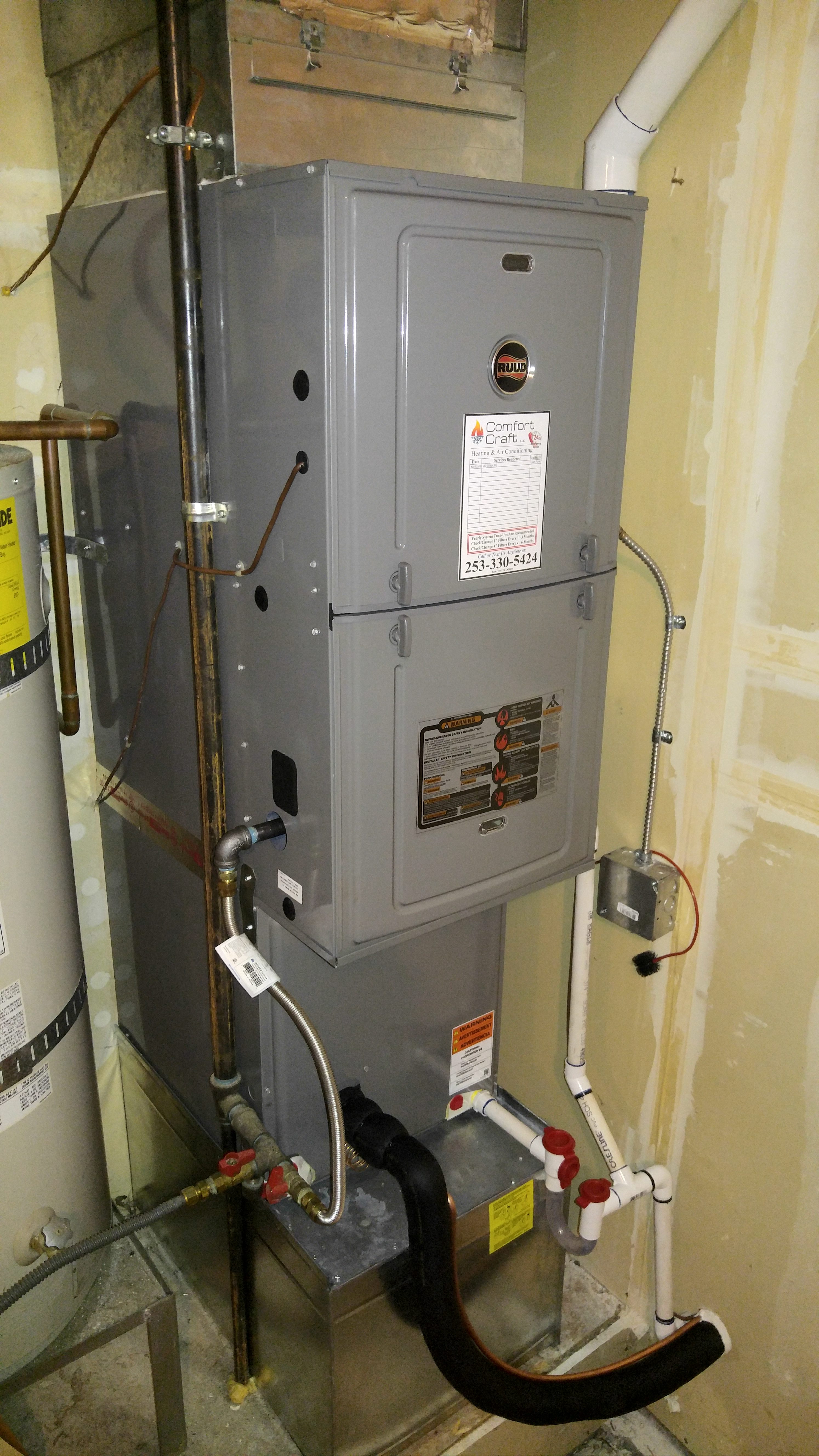 Ruud Gas Furnace with A/C – Comfort Craft LLC